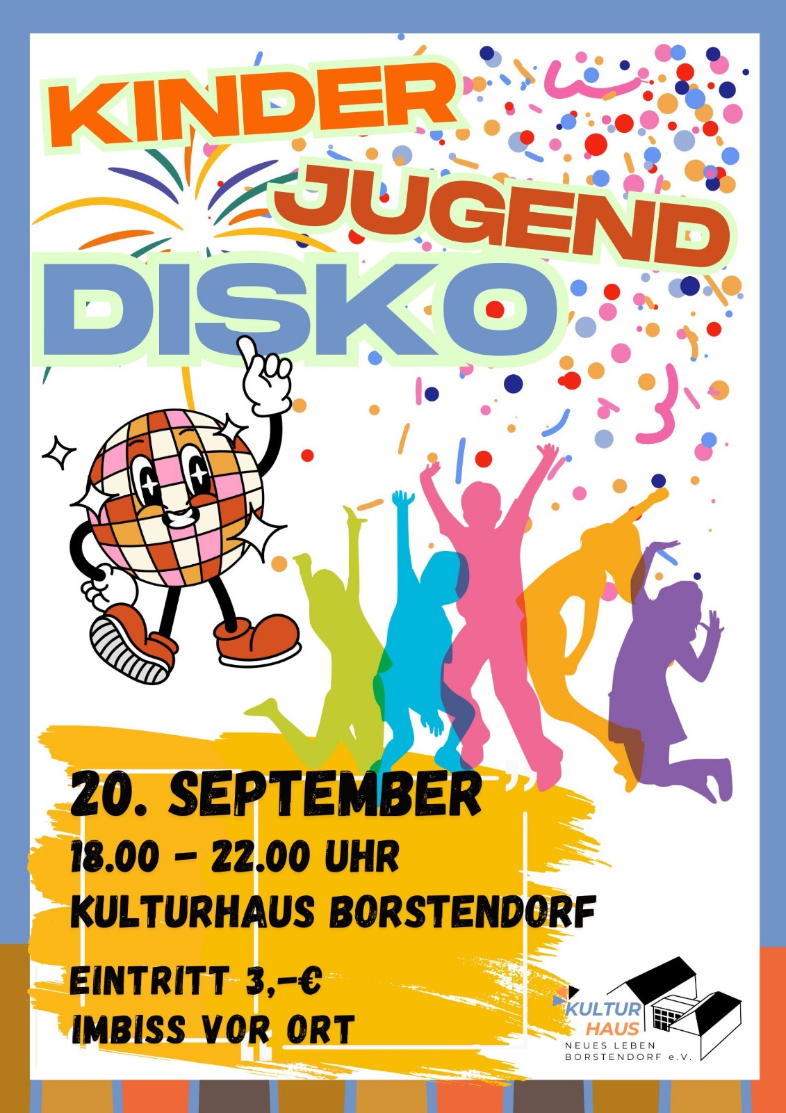 Kinderdisko im Kulturhaus Neues Leben Borstendorf